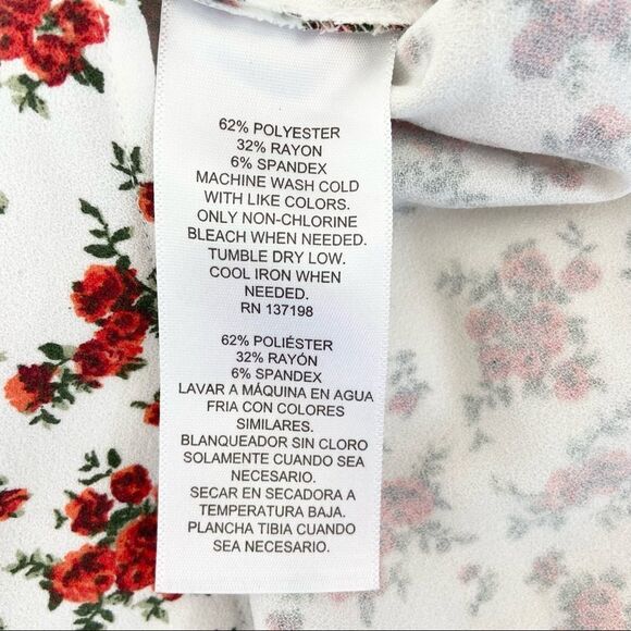 Danielle Bernstein Floral Slip Midi Skirt Size XS - Picture 6 of 6